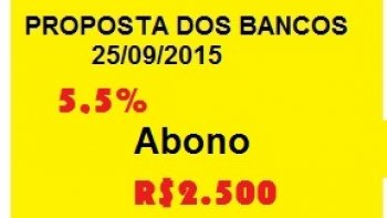 FENABAN OFERECE REAJUSTE DE  5,5% Mais Abono No Valor de R$ 2,5 MIL
