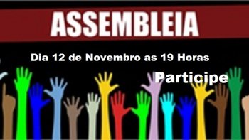 ASSEMBLEIA GERAL ORDINRIA DIA 12 DE NOVEMBRO EM RIO DO SUL