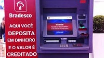 BRADESCO LANA CAIXA ELETRNICO QUE PERMITE DEPSITOS SEM ENVELOPE 