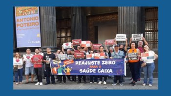 EMPREGADOS SE MOBILIZAM EM TODO O PAS EM DEFESA DO SADE CAIXA