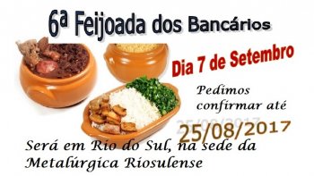 CONVITE PARA A FEIJOADA DOS BANCRIOS