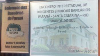 COMEA O ENCONTRO INTERESTADUAL DE DIRIGENTES SINDICAIS BANCRIOS EM CURITIBA