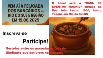 PROGRAMAO: 19/06/2025 - FEIJOADA DOS BANCRIOS (as) 2025