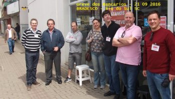 J SO 20 AGENCIAS EM GREVE NA BASE DO SINDICATO  DOS BANCARIOS DE RIO DO SUL E REGIO NESTA SEXTA-FEIRA DIA 23.09.2016