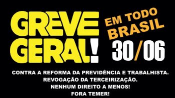 INFORME AOS BANCRIOS SOBRE A GREVE GERAL DO DIA 30 DE JUNHO