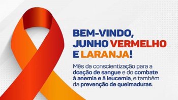 JUNHO LARANJA E VERMELHO: MS DEDICADO AO SANGUE