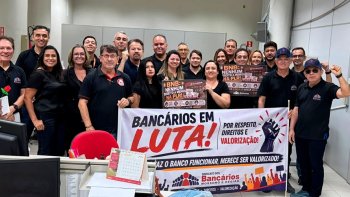 MOBILIZA��O NACIONAL PRESSIONA BANCOS POR AVAN�OS NA CAMPANHA SALARIAL 2026