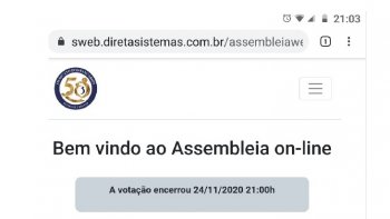 RESULTADO DA ASSEMBLEIA GERAL ORDINARIA ONLINE