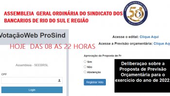 HOJE  AT AS 22 HORAS VOTE AQUI ASSEMBLEIA ORDINRIA DE PREVISO ORAMENTARIA 2022